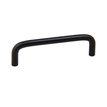 Crown 4-3/8" Wire Cabinet Pull with 4" Center to Center Matte Black Finish CHP355BK